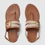 Gucci Women’s thong sandal with Horsebit - Image 2